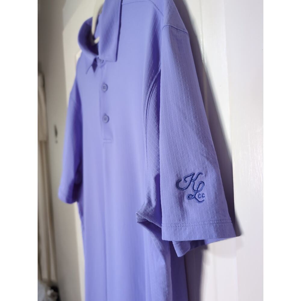 IBKUL Purple Polo Shirt Active Golf UPF 50 Mens L Sports Klinger Lake (1224) - Picture 3 of 7